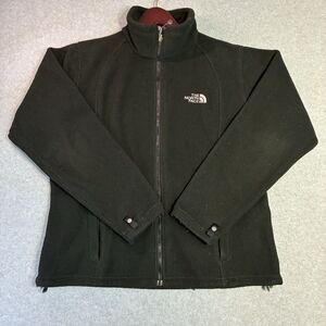 Women’s The North Face Black Full Zip Fleece Jacket Size L/G Outdoor